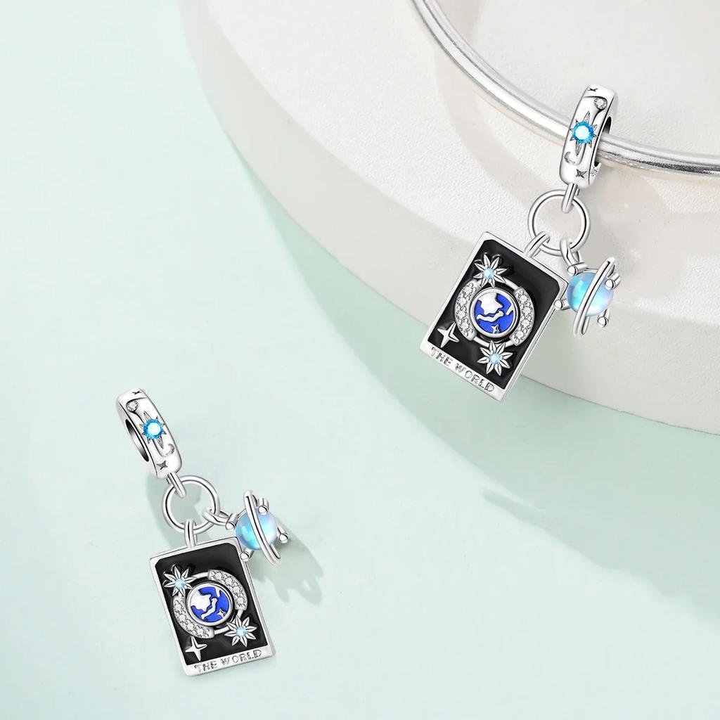 Copper Tarot Series Charms Exquisite Star Moon Sun Love Libra Beads Fit Original Bracelet For Women Diy Exquisite Gifts