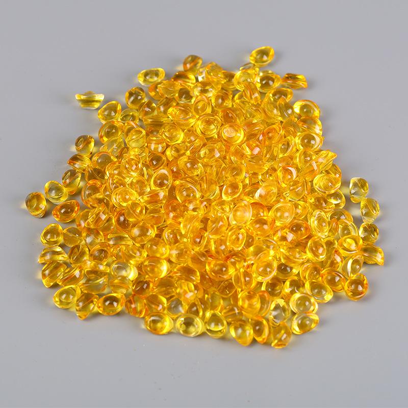 Golden Glazed Ruyi Crystal Fortune Vase Decor Ornament