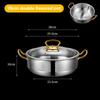 Vzor kladiva špičkový hot pot Čirá polévka Dvojí chuť Speciální hot pot pro indukční vařič 304 nerezový hrnec