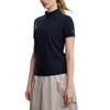 FILA Explore Solid Color Pullover Stand Collar Regular T-Shirt Women Tops A11W627104F-BK