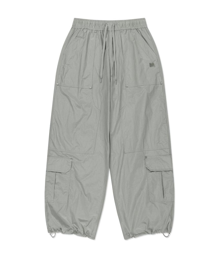 BROWNBREATH Tag Double Knee Nylon Pants - Gray