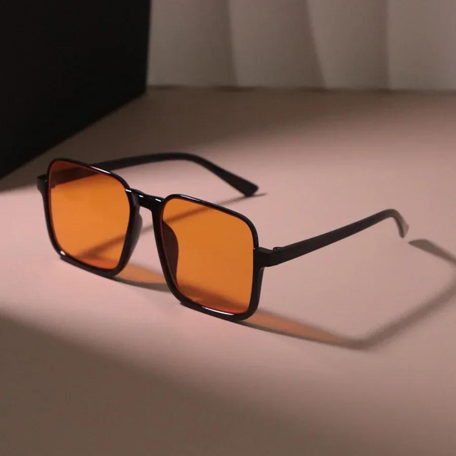 Vintage Square Sunglasses Women Men Semi Rimless Retro Sun Glasses Female Male Fashion Mirror Driving Shades