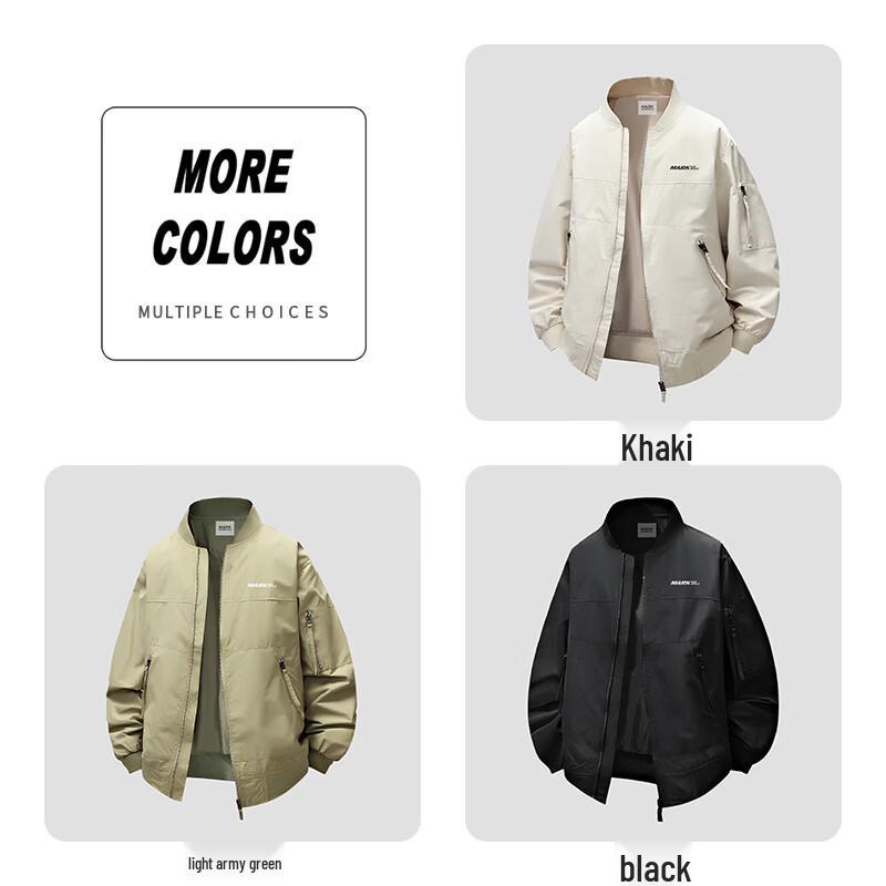 Mark Fairwhale Men's Casual Bomber Baseball Jacket