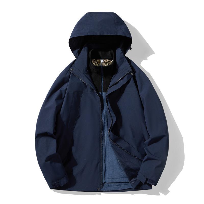 New Three-in-one Stormtrooper Men Outdoor Windproof Waterproof Two-piece Winter Coat Women's Stormtrooper