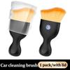Valve Stems Caps Car Cleaning Soft Brush With Casing Air Vent Clean Tool Dusting Crevice Brush Auto Interior For Volkswagen VW R QS0