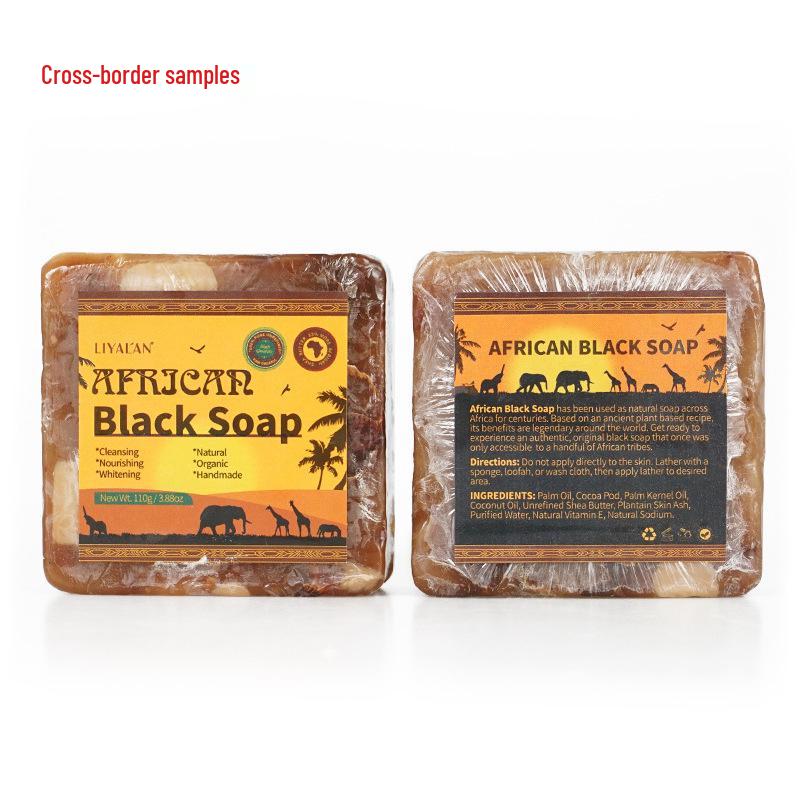 African Black Soap: Handmade Raw Cleansing Bath Bar