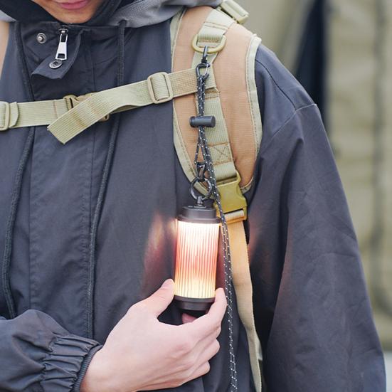 Outdoor Lamp Hanging Rope Adjustable Multi-purpose Reflective Rope Backpack Waist Tent Camping Lantern Hanging Cord with Rotary Hook