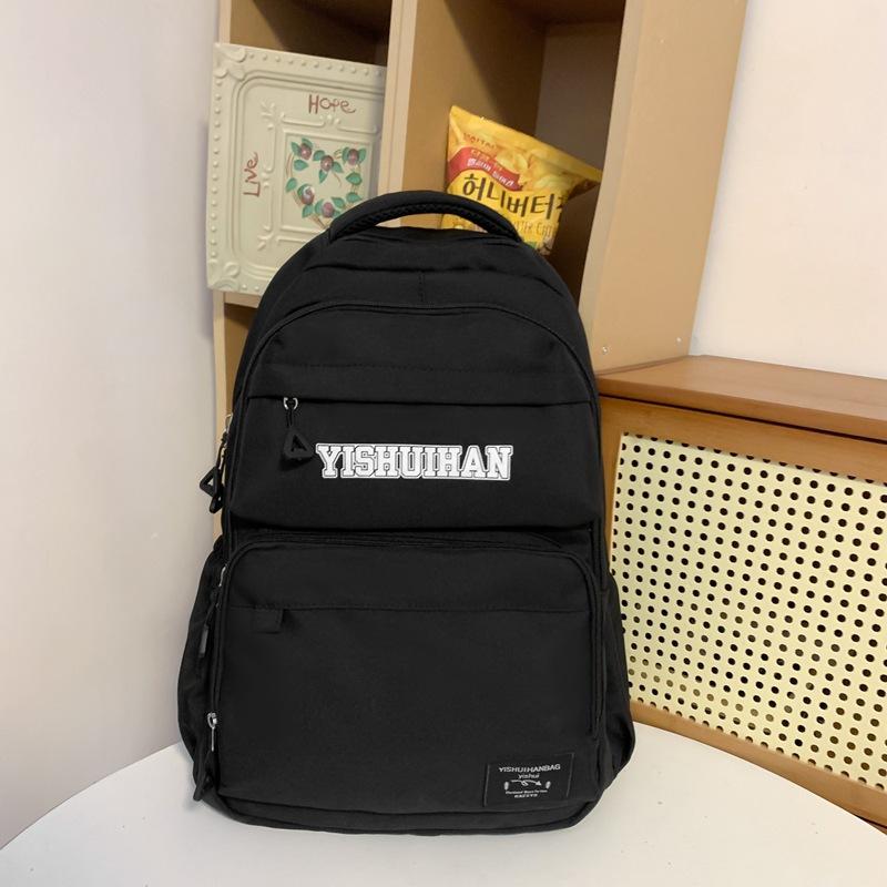

Новый модный рюкзак большой вместимости для отдыха, спорта и путешествий, мужской и женский рюкзак, студенческая сумка для кампуса, компьютерная сумка чёрный