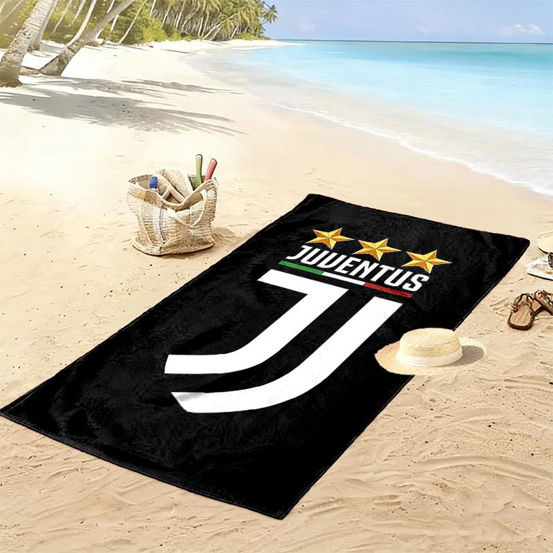 1pc Juventus Football Club Beach Towel, Soft Beach Towel Suitable for Beach Swimming, Outdoor Camping and Traveling