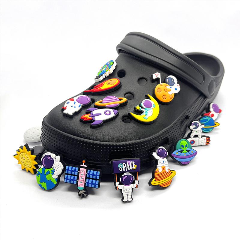 20Pcs Astronaut Series PVC Shoe Charms for Shoe Decoration