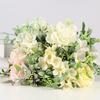 5 Heads Artificial Peony Flowers 26cm Hydrangea Bride Bouquet Fake Flowers  for Home Wedding Decor