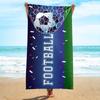 Portable Football Print Beach Towel Soft Shower Towel Creative Quick-Dry Beach Scarf  Beach