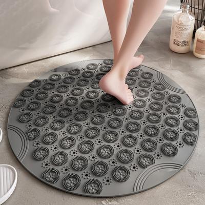 PVC Runde Badezimmer Anti-Rutsch-Matten Home Dusche Hydrophobe schnell trocknende Saugnapf Fußmatten Badezimmer Massage Füße
