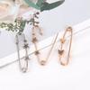 Simple Waist Tighting Pin Women Brooch Buckles Suit Vintage Trendy Jeans Fixed Suit Clothing Waist Clip Lady Safety Pins Jewelry