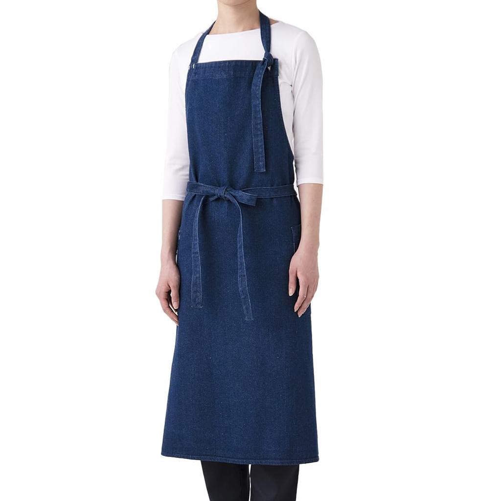 Seven Uniform QT7378-1 Chest Apron, Indigo, Free Size
