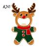 Holiday Kitchen Gadgets Christmas Gingerbread Man Bottle Opener, Metal Refrigerator Magnet Beer Elk Party Favors Decorative Cap Remover for