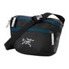Arcteryx 1.5L Mantis 1 Classic Logo Durable Waterproof Outdoor Bag Recycled Polyester Black And Sky Blue Unisex bags X000009234-LODESTAR