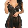 Sexy Lace Nightdress for Women - Sheer See-through Lingerie