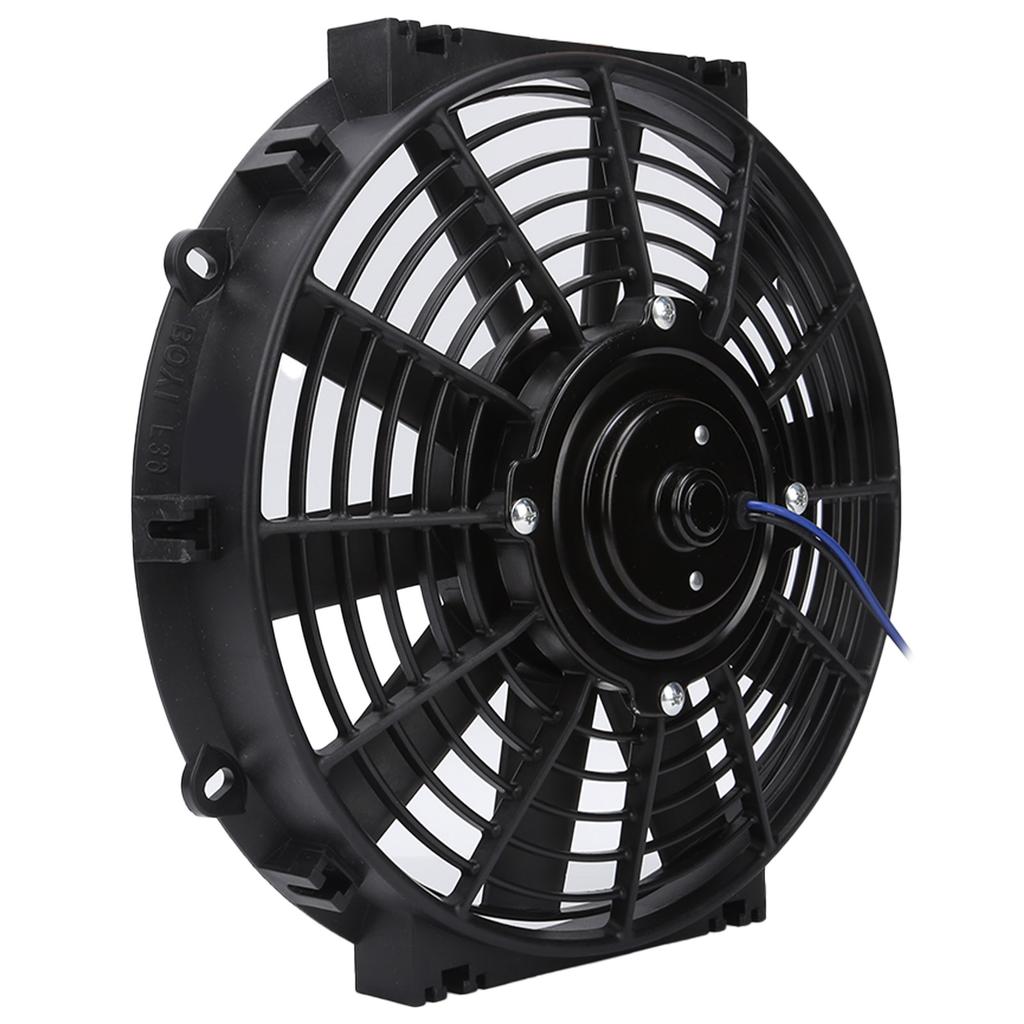 10in Slim Electric Cooling Fan Radiator 24V 80W 2100RPM 10 Straight Blades Universal for Car