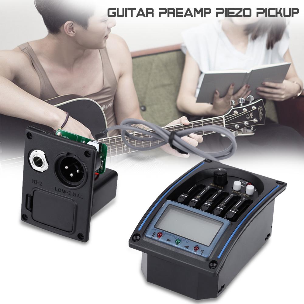 Préampli De Guitare Acoustique À 4 Bandes, Égaliseur EQ