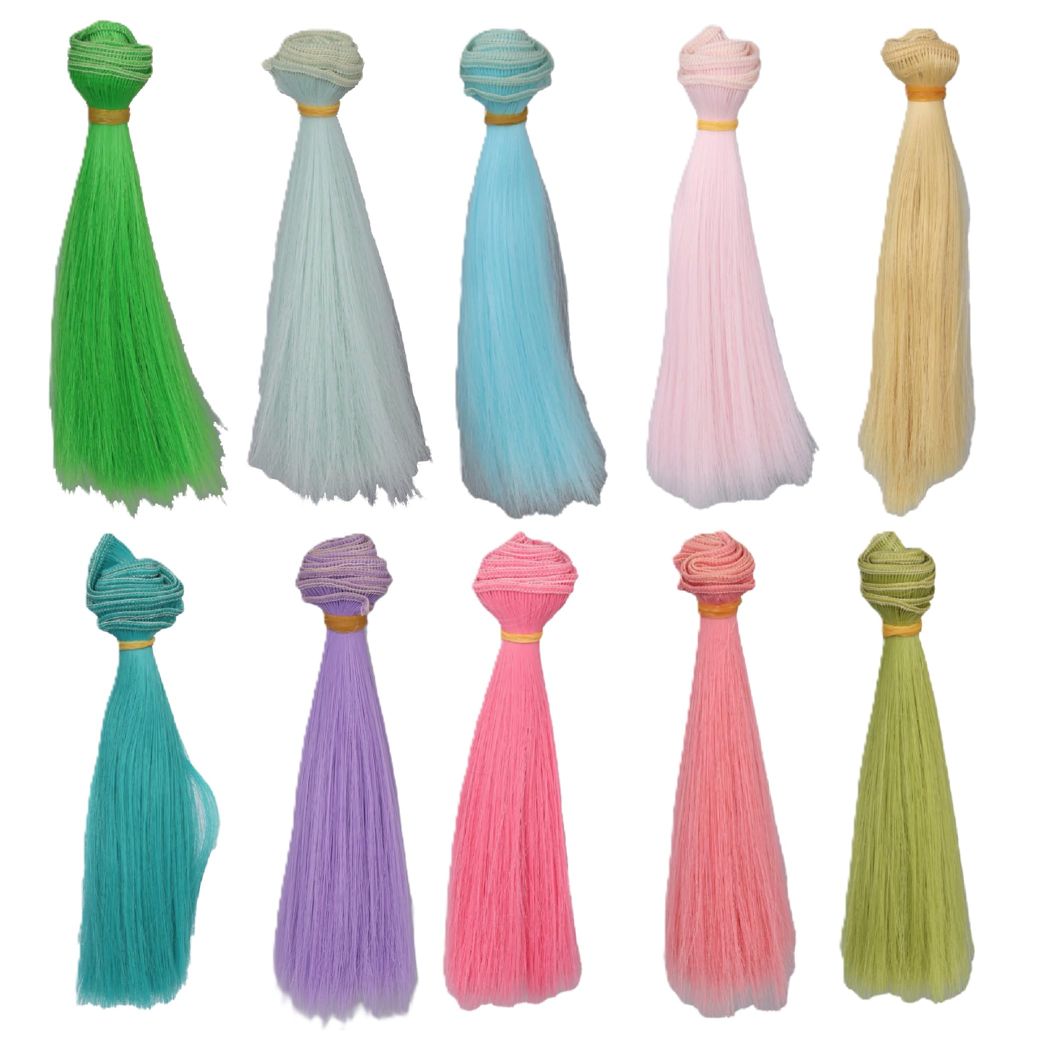 

Felimoa Doll Wig, Customizable, Approx. 15cm, 10 Colors