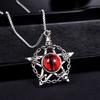 New Necklace Boys Trendy Versatile Five-pointed Star Pendant Jewelry Devil's Eye Domineering Accessories Hip-hop Street Dance