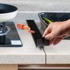 1Pc Elastic  Lids Stove Counter Gap Cover Kitchen Utensils Accessories T-shaped Strip Slit Filler