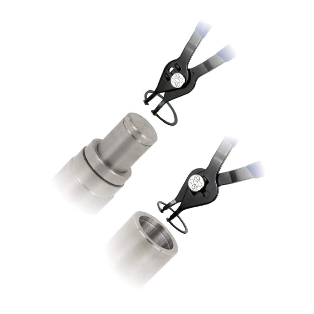 TOP Convertible Shaft and Hole Fits 19mm to 40mm Shafts and 19mm to 65mm Snap Made in Japan One-Touch Pliers, Compatible, Holes, Ring, CHS-200NX,