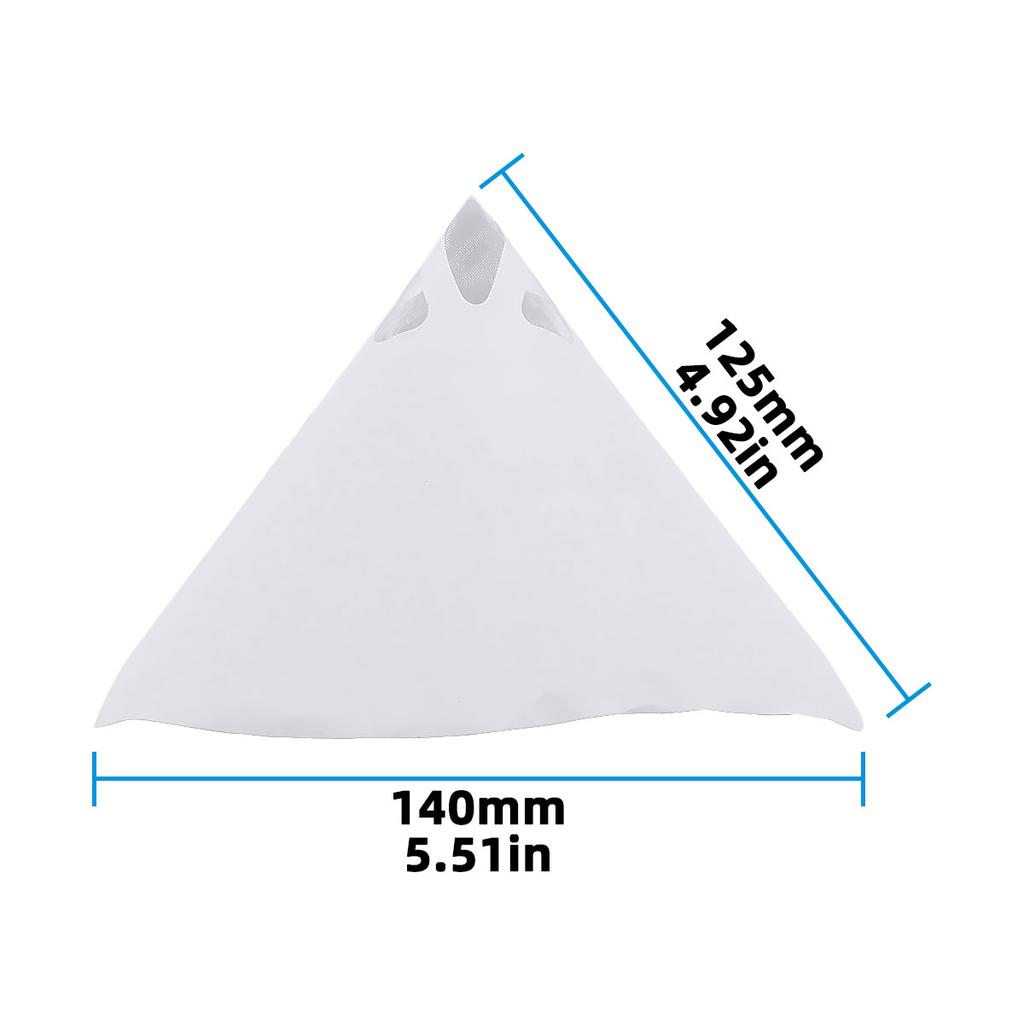 10/100PCS Disposable Paper Funnel Filters Paint Strainer Cone With Fine Mesh Oil Resin Varnish Filter For Automotive Spray Paint Mass Air Flow 3
