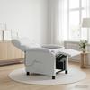 Massage Relax Chair White Fabric