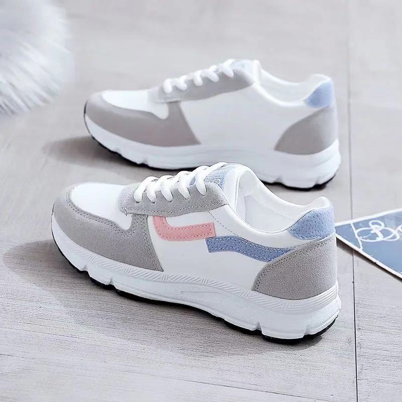 Sports Shoes Running Shoes Women's Fashion  New All-match Korean Version Student White Shoes Spring Daddy Shoes Women
