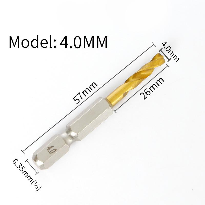 High Hardness 2-10Mm Twist Drill Bit Hex Shank Ultra-Short Hole Opener Stainless Steel Special Drill Wood Metal