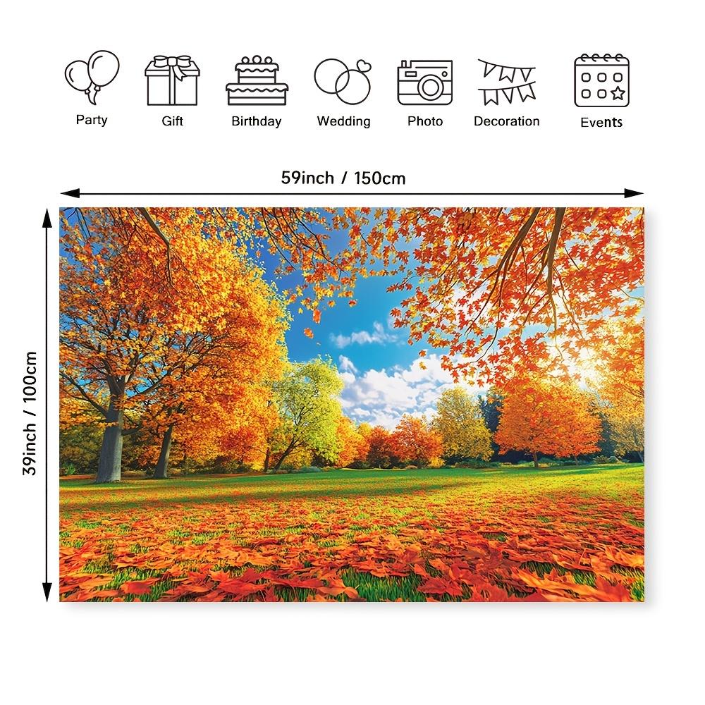 1pc Autumn Landscape Background with Golden Leaves Suitable for Autumn Festivals Ideal Natural Photography Background