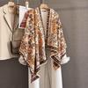 Cashew Flowers Pattern Cashmere Scarf Women  Design Warm Pashmina Blanket  Scarves Female Shawl Thick Foulard Bufanda