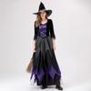 Halloween, lila Hexen-Vampir-Kleid für Erwachsene, Sub-Cosplay-Kostüm