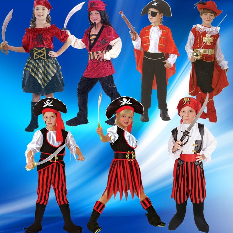 Christmas Children's Costumes Pirates of the Caribbean Kindergarten Activity Costumes Halloween Props Costumes
