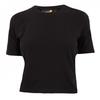 Womens/Ladies Crew Neck Short-Sleeved Crop Top