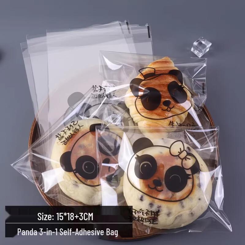 Miao Jia Yi Panda Self-Adhesive Bread Bags