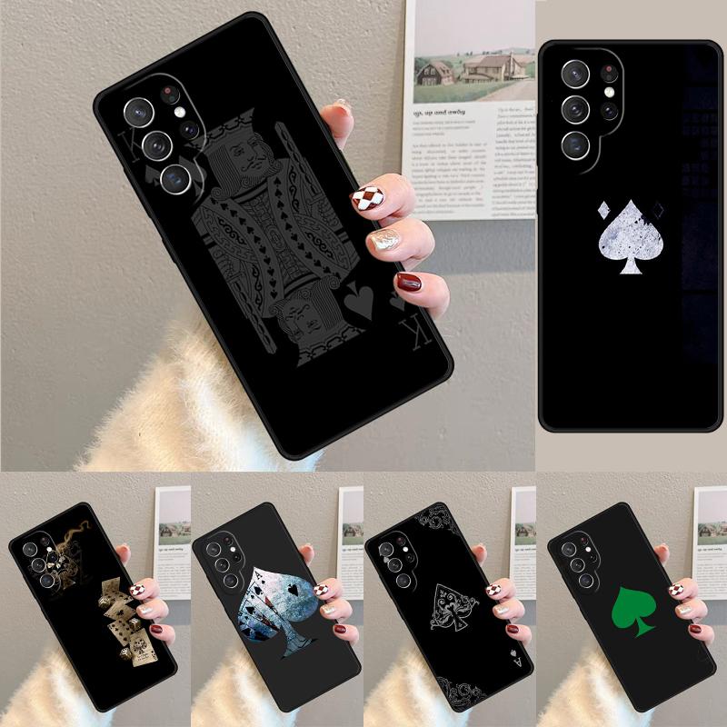 Poker Surreal Aesthetic Art Phone Case For Samsung Galaxy note 10 pro S26 S25 S24 S23 S22 Ultra Plus S21 FE S20 Shockproof Cover