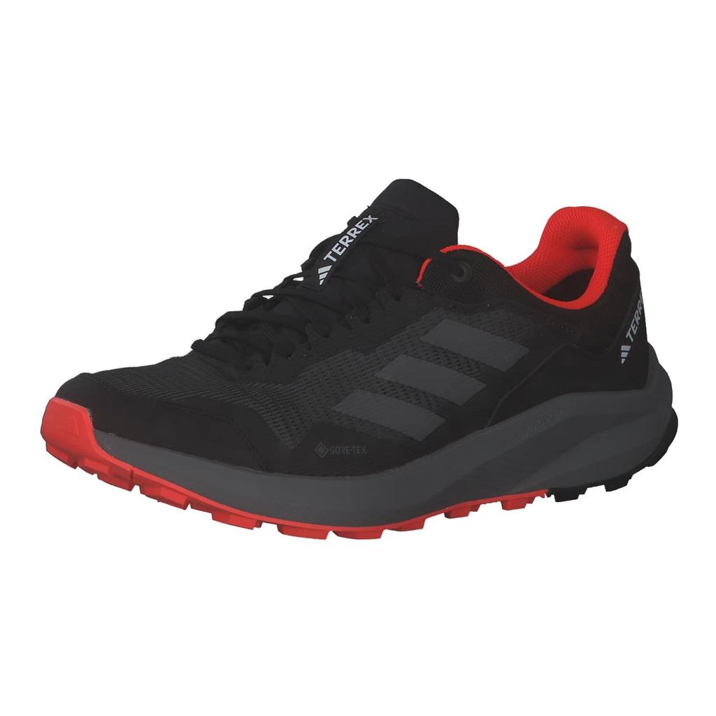 Adidas Terrex Trail Rider LTH85 Running Core Red Size GORE-TEX Men's Shoes, Black/Grey Four/Solar (HQ1233), 27.5cm