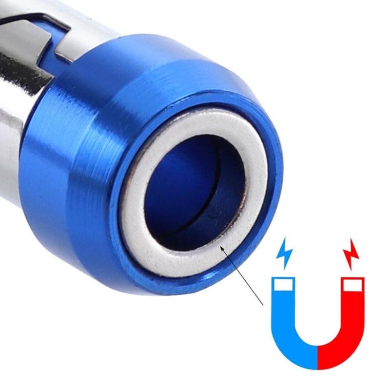 Pack of 4 Screwdriver Magnetizer Drill Bit Protective Cover Strong Screwdriver Protective Cover Home Improvement