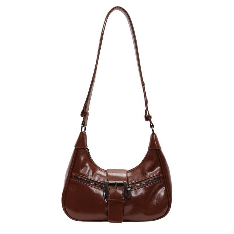Trendy Pu Underarm Bag For Women In Black Burgundy And Brown With Unique Style