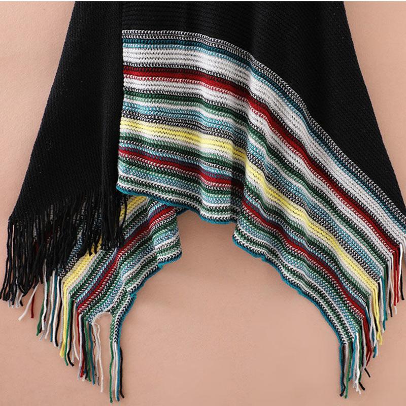 Herbst frauen Süße Quaste Mantel Schal Pullover Jacke frauen Absicherung Lose Gestrickte Temperament Gestrickte Casual Schal