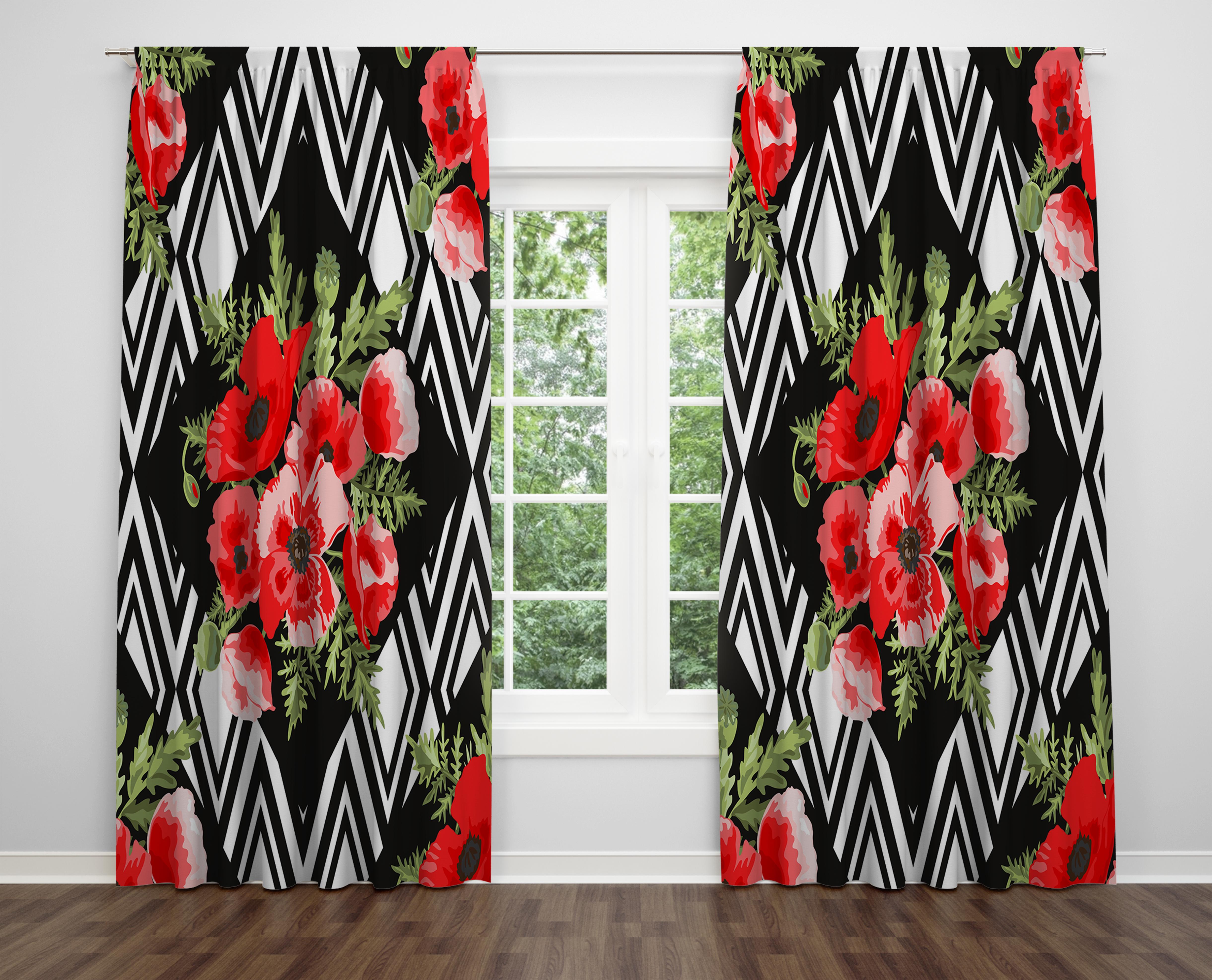 

Декоративний дизайн, високоякісна бавовняна тканина, ви можете вибрати одну або подвійну фіранку з крила 1 piece різнокольоровий