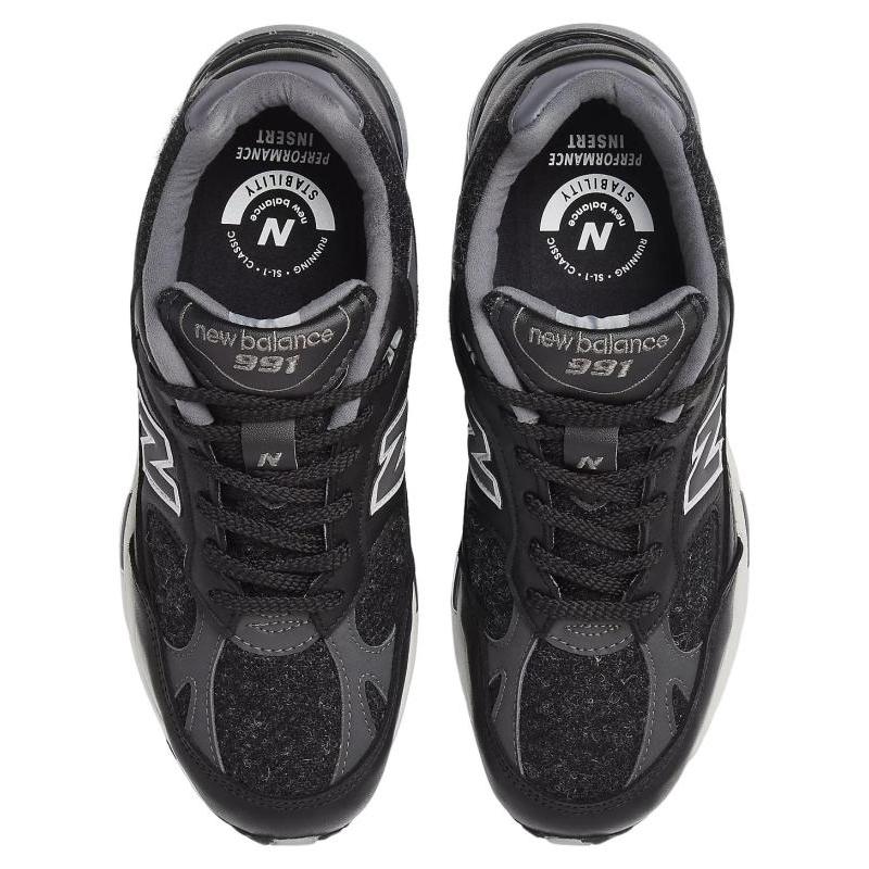 New Balance 991 MiUK Black Magnet Smoked Pearl Sneakers M991DJ
