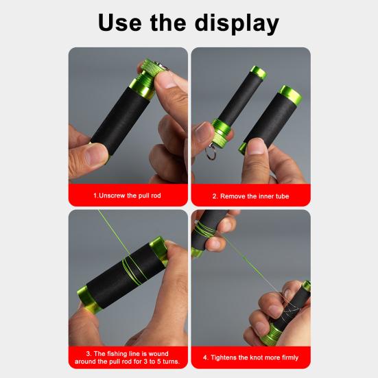 Fishing Knot Puller Portable Line Dragger with Hanging Hole Compact Design Non-Slip