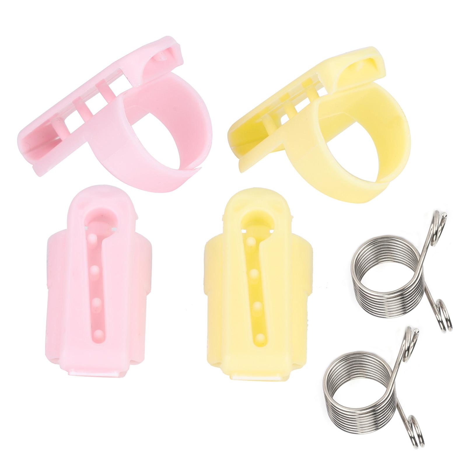 

6 шт. направляющая для вязания свитера, держатель для пальцев, игла, наперсток, пластиковые швейные принадлежности