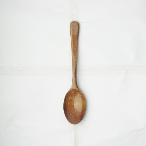 Nagao Curry Spoon, Standard, 18.6cm, Camphor Wood, Handmade Cutlery, Wooden