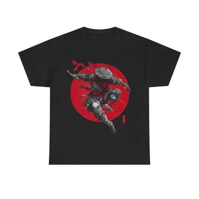 Japanese Samurai T-Shirt Martial Arts Inspired Cotton Tee