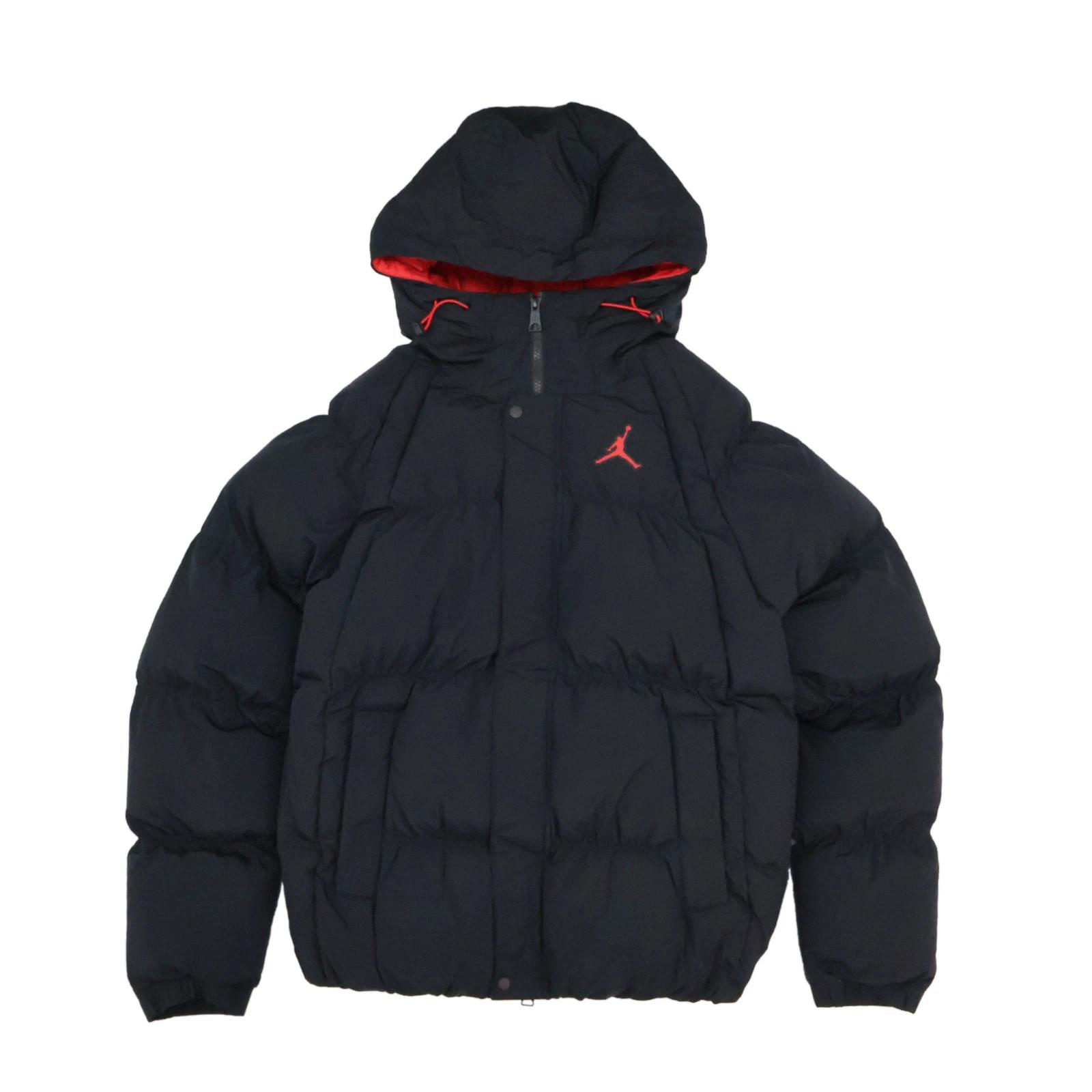 Nike Air Jordan Men s Essential Puffer Hooded Jacket Black XXL